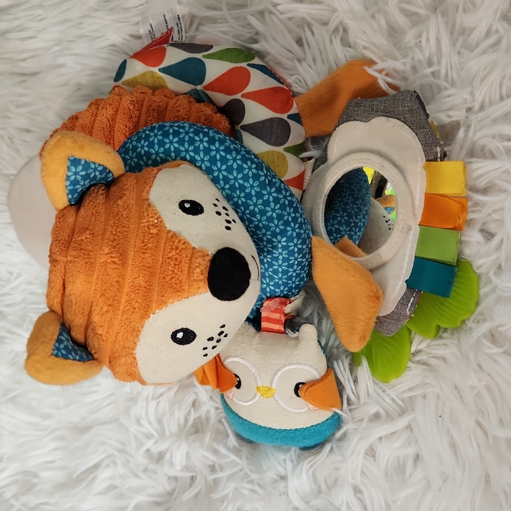 Infantile Sensory Orange Fox Spiral Activity Toy